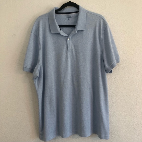 Club Room Shirts Club Room Mens Light Blue Polo Shirt Poshmark